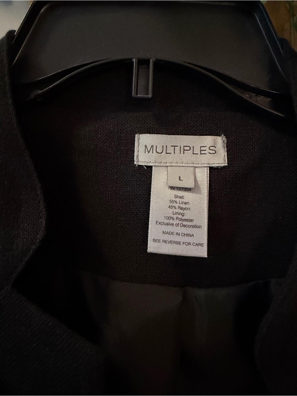 Multiples Black Ruffle-Cuff Buttoned Dress Jacket - Picture 2 of 9